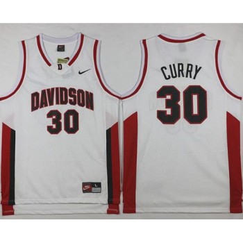 Wildcats #30 Stephen Curry White Basketball Stitched Jersey Wildcats #30 Stephen Curry White Basketball Stitched Jersey
