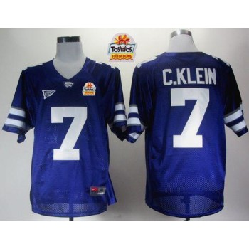 Wildcats #7 Collin Klein Purple Big 12 Patch Tostitos Fiesta Bowl Stitched NCAA Jersey Wildcats #7 Collin Klein Purple Big 12 Patch Tostitos Fiesta Bowl Stitched NCAA Jersey