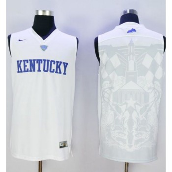 Wildcats Blank White Basketball Stitched NCAA Jersey