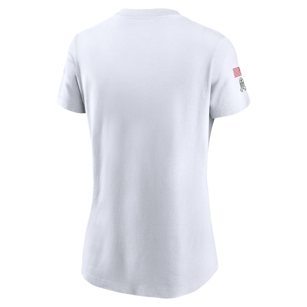 Women's Green Bay Packers  White 2024 Salute To Service Legend Performance T-Shirt