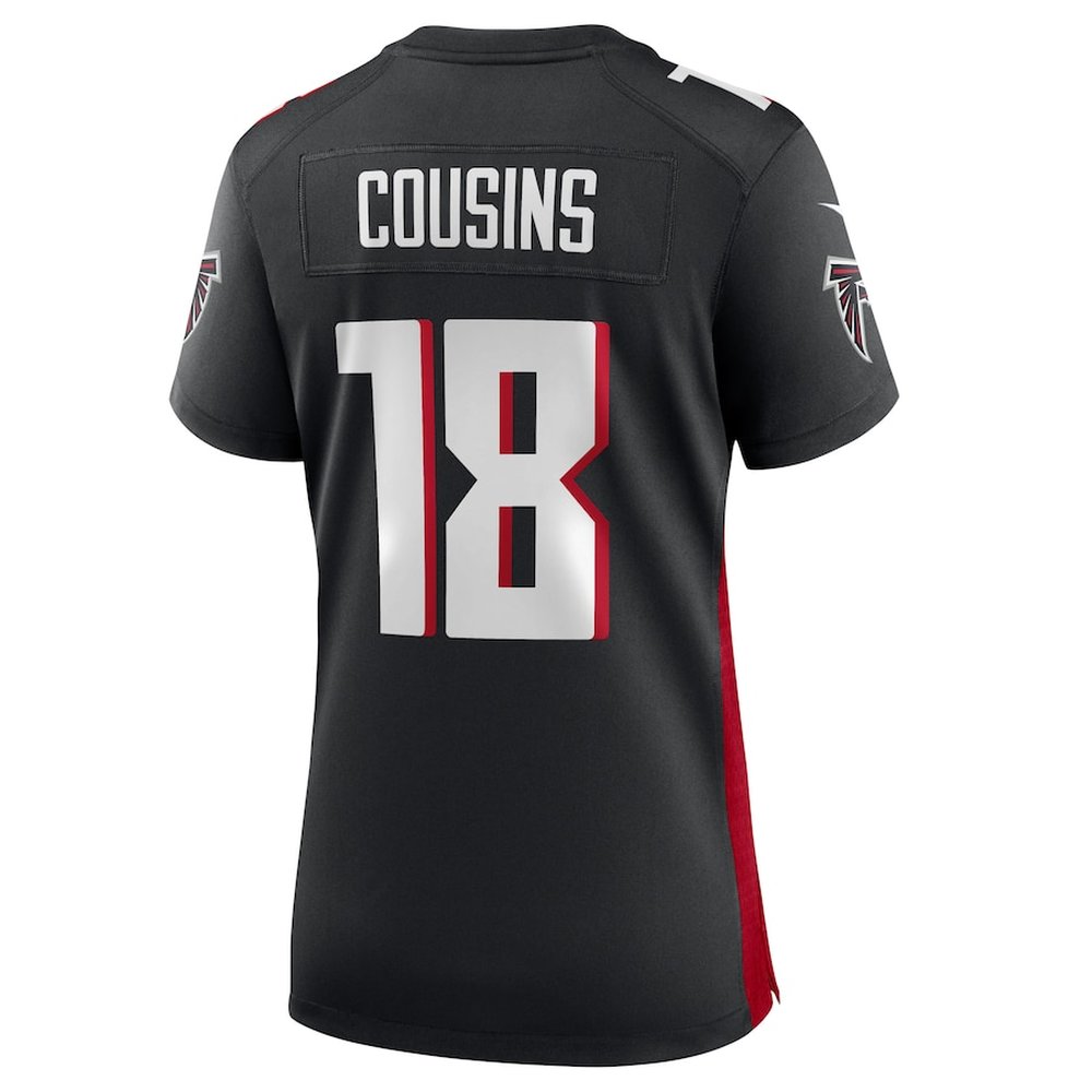 Women's Atlanta Falcons Kirk Cousins Black Game Player Jersey Women's Atlanta Falcons Kirk Cousins Black Game Player Jersey