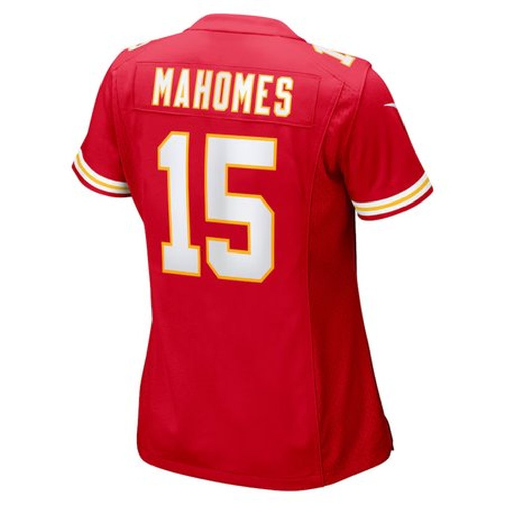 Women's Kansas City Chiefs #15 Patrick Mahomes Red Super Bowl LIX Game Jersey Women's Kansas City Chiefs #15 Patrick Mahomes Red Super Bowl LIX Game Jersey