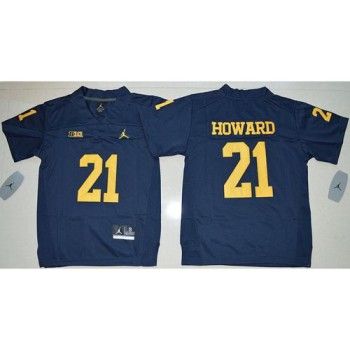 Wolverines #21 Desmond Howard Navy Blue Stitched Youth NCAA Jersey Wolverines #21 Desmond Howard Navy Blue Stitched Youth NCAA Jersey