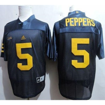 Wolverines #5 Jabrill Peppers Navy Blue Stitched NCAA Jersey Wolverines #5 Jabrill Peppers Navy Blue Stitched NCAA Jersey