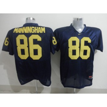Wolverines #86 Mario Manningham Blue Stitched NCAA Jersey Wolverines #86 Mario Manningham Blue Stitched NCAA Jersey