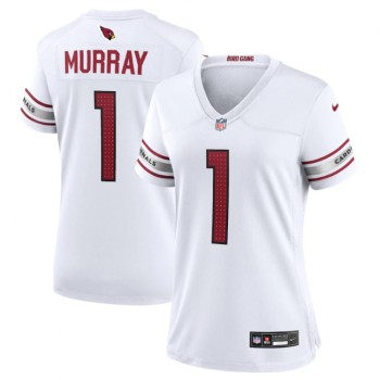 Women's Arizona Cardinals #1 Kyler Murray New White Stitched Jersey(Run Small) Women's Arizona Cardinals #1 Kyler Murray New White Stitched Jersey(Run Small)