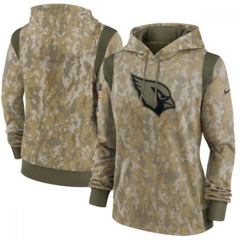 Women's Arizona Cardinals 2021 Camo Salute To Service Therma Performance Pullover Hoodie(Run Small) Women's Arizona Cardinals 2021 Camo Salute To Service Therma Performance Pullover Hoodie(Run Small)