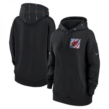 Women's Arizona Cardinals Black 2023 Crucial Catch Club Pullover Hoodie(Run Small) Women's Arizona Cardinals Black 2023 Crucial Catch Club Pullover Hoodie(Run Small)