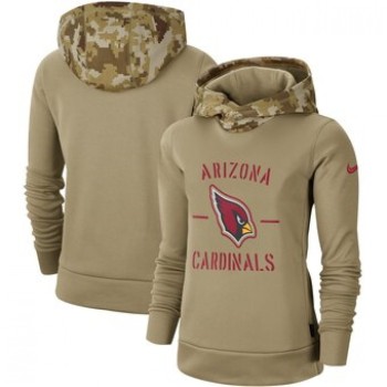 Women's Arizona Cardinals Khaki 2019 Salute to Service Therma Pullover Hoodie(Run Small) Women's Arizona Cardinals Khaki 2019 Salute to Service Therma Pullover Hoodie(Run Small)