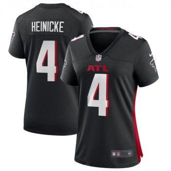 Women's Atlanta Falcons #4 Taylor Heinicke Black Stitched Jersey(Run Small) Women's Atlanta Falcons #4 Taylor Heinicke Black Stitched Jersey(Run Small)