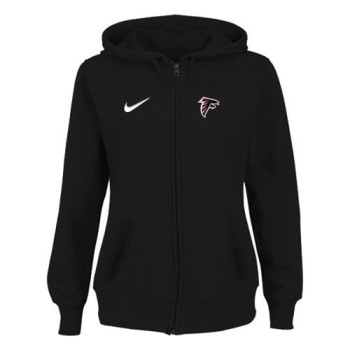 Women's Atlanta Falcons Stadium Rally Full Zip Hoodie Black Women's Atlanta Falcons Stadium Rally Full Zip Hoodie Black