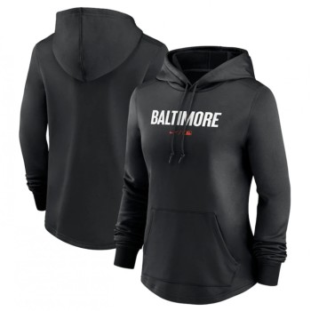 Women's Baltimore Orioles Black 2023 City Connect Performance Pullover Hoodie(Run Small) Women's Baltimore Orioles Black 2023 City Connect Performance Pullover Hoodie(Run Small)
