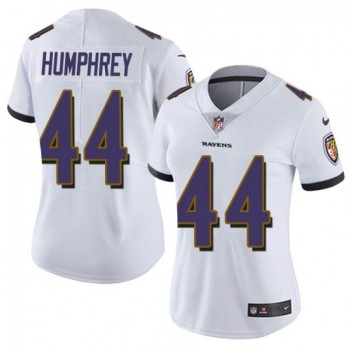 Women's Baltimore Ravens #44 Marlon Humphrey White Vapor Untouchable Limited NFL Jersey(Run Small) Women's Baltimore Ravens #44 Marlon Humphrey White Vapor Untouchable Limited NFL Jersey(Run Small)