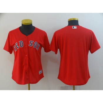 Women's Boston Red Sox Blank Red Cool Base Stitched MLB Jersey(Run Small) Women's Boston Red Sox Blank Red Cool Base Stitched MLB Jersey(Run Small)