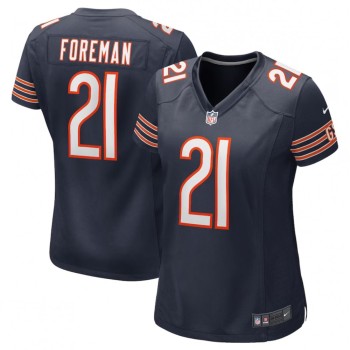 Women's Chicago Bears #21 D'Onta Foreman Navy Stitched Jersey(Run Small) Women's Chicago Bears #21 D'Onta Foreman Navy Stitched Jersey(Run Small)