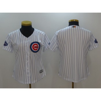 Women's Chicago Cubs Blank White Cool Base Stitched Baseball Jersey Women's Chicago Cubs Blank White Cool Base Stitched Baseball Jersey