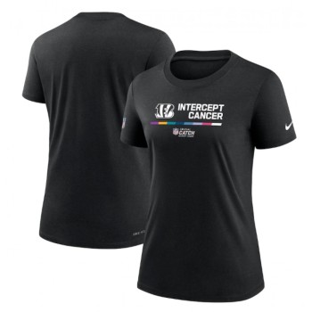 Women's Cincinnati Bengals 2022 Black Crucial Catch Performance T-Shirt(Run Small) Women's Cincinnati Bengals 2022 Black Crucial Catch Performance T-Shirt(Run Small)