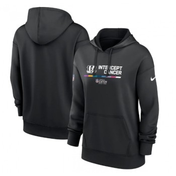 Women's Cincinnati Bengals 2022 Black NFL Crucial Catch Therma Performance Pullover Hoodie(Run Small) Women's Cincinnati Bengals 2022 Black NFL Crucial Catch Therma Performance Pullover Hoodie(Run Small)