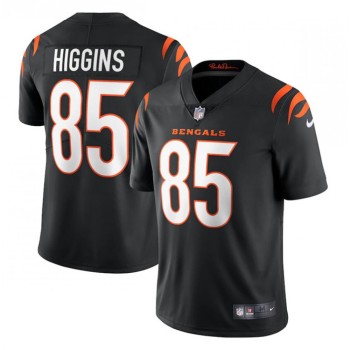 Women's Cincinnati Bengals #85 Tee Higgins 2021 Black Vapor Limited Stitched Jersey(Run Small) Women's Cincinnati Bengals #85 Tee Higgins 2021 Black Vapor Limited Stitched Jersey(Run Small)