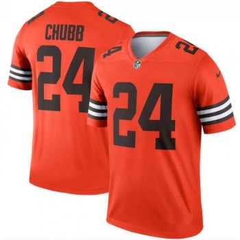 Women's Cleveland Browns #24 Nick Chubb Orange Inverted Legend Jersey(Run Small) Women's Cleveland Browns #24 Nick Chubb Orange Inverted Legend Jersey(Run Small)