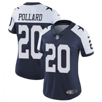 Women's Dallas Cowboys #20 Tony Pollard Navy Thanksgiving Vapor Untouchable Limited Stitched Football Jersey(Run Small Women's Dallas Cowboys #20 Tony Pollard Navy Thanksgiving Vapor Untouchable Limited Stitched Football Jersey(Run Small