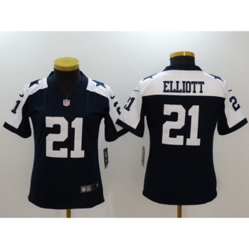 Women's Dallas Cowboys #21 Ezekiel Elliott Navy Blue Vapor Untouchable Limited Stitched NFL Jersey Women's Dallas Cowboys #21 Ezekiel Elliott Navy Blue Vapor Untouchable Limited Stitched NFL Jersey