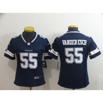 Women's Dallas Cowboys #55 Leighton Vander Esch Navy Blue Vapor Untouchable Limited Stitched NFL Jersey Women's Dallas Cowboys #55 Leighton Vander Esch Navy Blue Vapor Untouchable Limited Stitched NFL Jersey