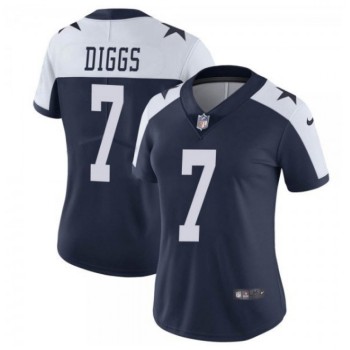Women's Dallas Cowboys #7 Trevon Diggs Navy/White Thanksgiving Limited Stitched Jersey(Run Small) Women's Dallas Cowboys #7 Trevon Diggs Navy/White Thanksgiving Limited Stitched Jersey(Run Small)