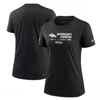 Women's Denver Broncos 2022 Black Crucial Catch Performance T-Shirt(Run Small) Women's Denver Broncos 2022 Black Crucial Catch Performance T-Shirt(Run Small)