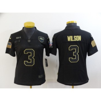Women's Denver Broncos #3 Russell Wilson Black Salute To Service Limited Stitched Jersey(Run Small) Women's Denver Broncos #3 Russell Wilson Black Salute To Service Limited Stitched Jersey(Run Small)
