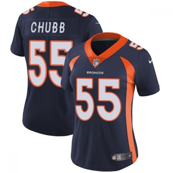 Women's Denver Broncos #55 Bradley Chubb Navy Vapor Untouchable Limited Stitched NFL Jersey(Run Small) Women's Denver Broncos #55 Bradley Chubb Navy Vapor Untouchable Limited Stitched NFL Jersey(Run Small)