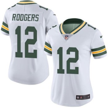 Women's Green Bay Packers #12 Aaron Rodgers White Vapor Untouchable Limited Stitched Jersey(Run Small) Women's Green Bay Packers #12 Aaron Rodgers White Vapor Untouchable Limited Stitched Jersey(Run Small)