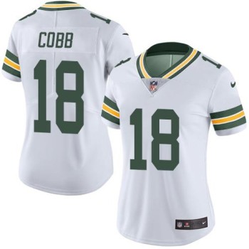 Women's Green Bay Packers #18 Randall Cobb White Vapor Untouchable Limited Stitched Jersey(Run Small) Women's Green Bay Packers #18 Randall Cobb White Vapor Untouchable Limited Stitched Jersey(Run Small)