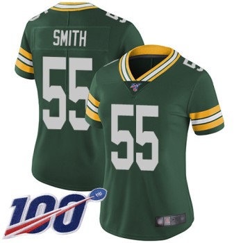 Women's Green Bay Packers #55 Za'Darius Smith 2019 Green 100th Season Vapor Untouchable Limited Stitched NFL Jersey(Run Small) Women's Green Bay Packers #55 Za'Darius Smith 2019 Green 100th Season Vapor Untouchable Limited Stitched NFL Jersey(Run Small)
