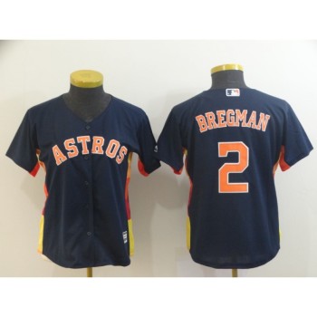 Women's Houston Astros #2 Alex Bregman Navy Cool Base Stitched MLB Jersey Women's Houston Astros #2 Alex Bregman Navy Cool Base Stitched MLB Jersey