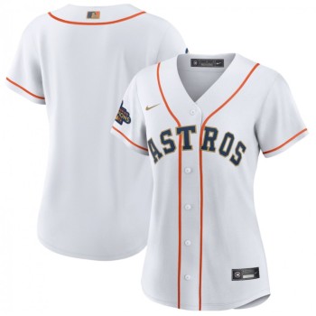 Women's Houston Astros Blank White 2023 Gold Collection With World Serise Champions Patch Stitched Jersey(Run Small) Women's Houston Astros Blank White 2023 Gold Collection With World Serise Champions Patch Stitched Jersey(Run Small)
