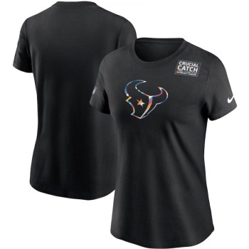 Women's Houston Texans 2020 Black Sideline Crucial Catch Performance T-Shirt(Run Small) Women's Houston Texans 2020 Black Sideline Crucial Catch Performance T-Shirt(Run Small)