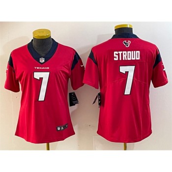Women's Houston Texans #7 C.J. Stroud Red Vapor Untouchable Limited Stitched Jersey (Run Small) Women's Houston Texans #7 C.J. Stroud Red Vapor Untouchable Limited Stitched Jersey (Run Small)
