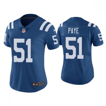 Women's Indianapolis Colts #51 Kwity Paye Blue Vapor Untouchable Limited Stitched Jersey(Run Small) Women's Indianapolis Colts #51 Kwity Paye Blue Vapor Untouchable Limited Stitched Jersey(Run Small)