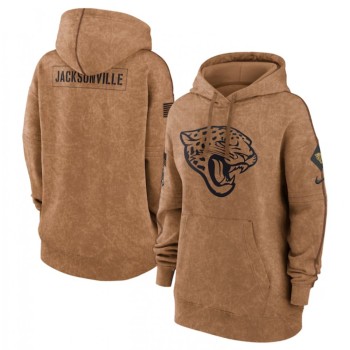 Women's Jacksonville Jaguars 2023 Brown Salute to Service Pullover Hoodie(Run Small) Women's Jacksonville Jaguars 2023 Brown Salute to Service Pullover Hoodie(Run Small)