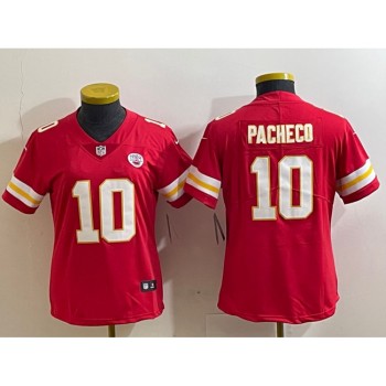 Women's Kansas City Chiefs #10 Isiah Pacheco Red Vapor Stitched Jersey(Run Small) Women's Kansas City Chiefs #10 Isiah Pacheco Red Vapor Stitched Jersey(Run Small)