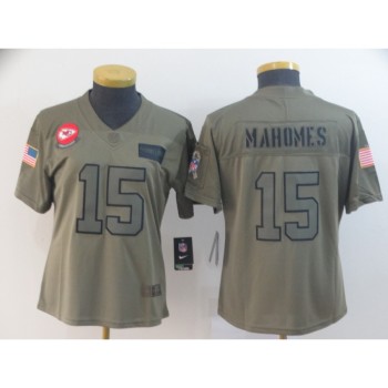 Women's Kansas City Chiefs #15 Patrick Mahomes 2019 Camo Salute To Service Limited Stitched NFL Jersey(Run Small) Women's Kansas City Chiefs #15 Patrick Mahomes 2019 Camo Salute To Service Limited Stitched NFL Jersey(Run Small)