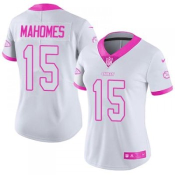 Women's Kansas City Chiefs #15 Patrick Mahomes White Vapor Untouchable Limited Stitched NFL Jersey(Run Small) Women's Kansas City Chiefs #15 Patrick Mahomes White Vapor Untouchable Limited Stitched NFL Jersey(Run Small)