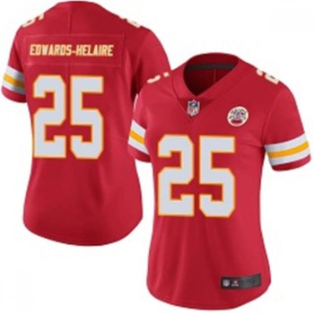 Women's Kansas City Chiefs #25 Clyde Edwards-Helaire Red Vapor Untouchable Stitched NFL Jersey(Run Small) Women's Kansas City Chiefs #25 Clyde Edwards-Helaire Red Vapor Untouchable Stitched NFL Jersey(Run Small)