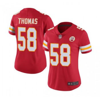 Women's Kansas City Chiefs #58 Derrick Thomas Red Vapor Stitched Jersey(Run Small) Women's Kansas City Chiefs #58 Derrick Thomas Red Vapor Stitched Jersey(Run Small)