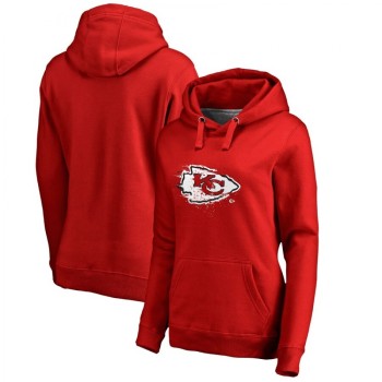 Women's Kansas City Chiefs Red Splatter Logo Pullover Hoodie(Run Small) Women's Kansas City Chiefs Red Splatter Logo Pullover Hoodie(Run Small)