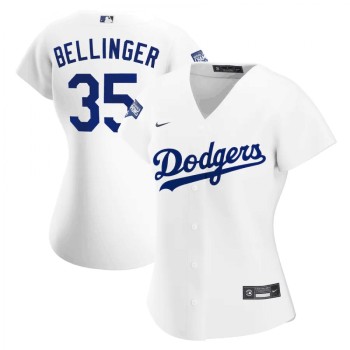 Women's Los Angeles Dodgers #35 Cody Bellinger White 2020 World Series Champions Home Patch MLB Stitched Jersey(Run Small) Women's Los Angeles Dodgers #35 Cody Bellinger White 2020 World Series Champions Home Patch MLB Stitched Jersey(Run Small)