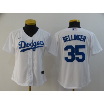 Women's Los Angeles Dodgers #35 Cody Bellinger White Cool Base Stitched MLB Jersey(Run Small) Women's Los Angeles Dodgers #35 Cody Bellinger White Cool Base Stitched MLB Jersey(Run Small)