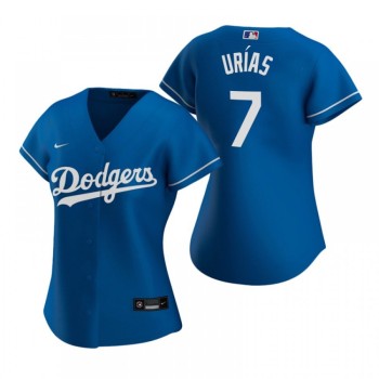 Women's Los Angeles Dodgers #7 Julio Urias Blue Stitched MLB Jersey(Run Small) Women's Los Angeles Dodgers #7 Julio Urias Blue Stitched MLB Jersey(Run Small)
