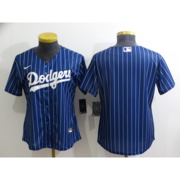 Women's Los Angeles Dodgers Blank Blue Stitched Baseball Jersey(Run Small) Women's Los Angeles Dodgers Blank Blue Stitched Baseball Jersey(Run Small)